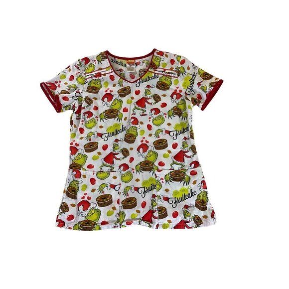 Dr Suess Women's Graphic Printed Nursing Scrubs - Small - Picture 1 of 9